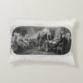 独立宣言： $2 Bill，エッチング アクセントクッション (裏面)