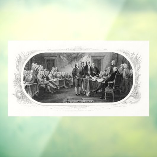 独立宣言: $2 Bill,エッチング ウィンドウサイン (シート3)