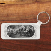 独立宣言： $2 Bill，エッチング キーホルダー (正面)