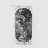 独立宣言： $2 Bill，エッチング ゴルフタオル (正面)