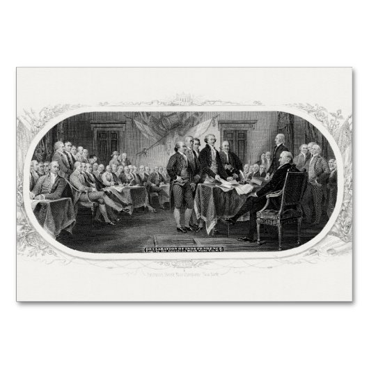 独立宣言： $2 Bill，エッチング テーブルナンバー (正面)