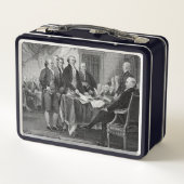 独立宣言： $2 Bill，エッチング メタルランチボックス (裏面)