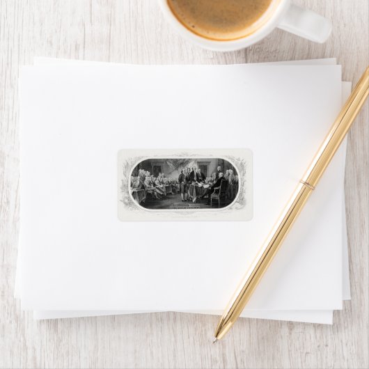 独立宣言： $2 Bill，エッチング ラベル (インサイチュ)