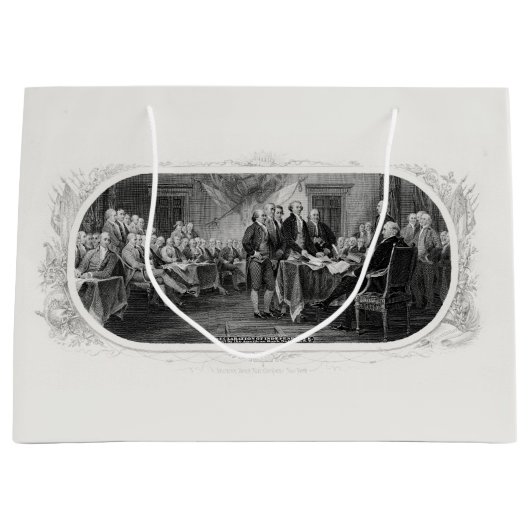 独立宣言: $2 Bill,エッチング ラージペーパーバッグ (正面)