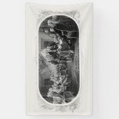 独立宣言： $2 Bill，エッチング 横断幕 (縦)