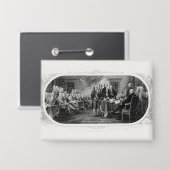 独立宣言： $2 Bill，エッチング 缶バッジ (正面/裏面)