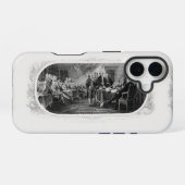 独立宣言: $2 Bill,エッチング iPhone 16ケース (裏面横)