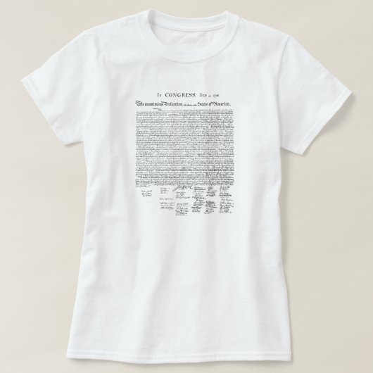 独立宣言 Tシャツ (デザイン正面)