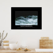 独立川やる気を起こさせる急流のポスター ポスター (キッチン)