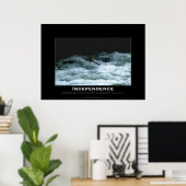 独立川やる気を起こさせる急流のポスター ポスター (ホームオフィス)