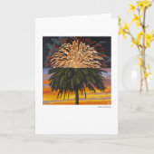 独立州 カード (黄色い花)