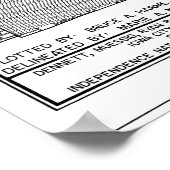 独立性ホール設計図の回路図 ポスター (角)