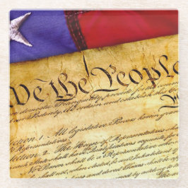 独立愛国心コースター宣言 ガラスコースター