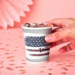 独立日カスタム飛行機国旗の紙カップ 紙コップ