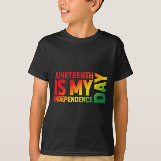 独立日グラデーショングラフィック Tシャツ (正面)