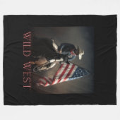 独立日,野生の西,カウボーイ, 7月4日 フリースブランケット (正面(横))