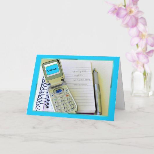 独立時に電話をかける カード (蘭)