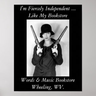 独立書店のポスターを張る ポスター