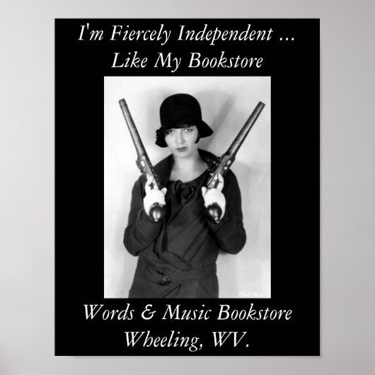 独立書店のポスターを張る ポスター (正面)