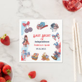 独立最後の夜4日バチェロレッテ スタンダードカクテルナプキン (インサイチュ)