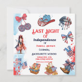 独立最後の夜4日バチェロレッテ 招待状 (正面)