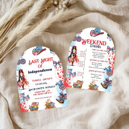 独立最後の夜4日バチェロレッテ 招待状