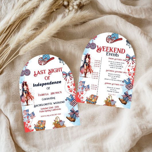独立最後の夜4日バチェロレッテ 招待状