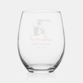 独立最後の夜7/4バチェロレッテ ステムなしワイングラス (裏面)