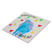 独立独行のユニコーンの感動的なタイル タイル (側面)