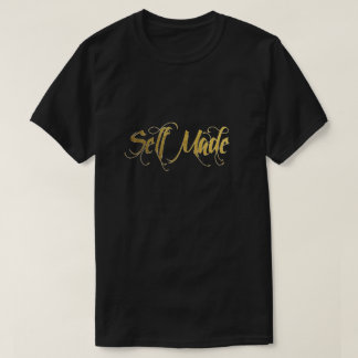 独立独行の金ゴールドホイルのTシャツ Tシャツ
