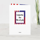 独立祝日 カード (裏面)