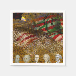 独立祝日 スタンダードカクテルナプキン