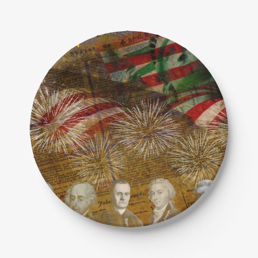 独立祝日 ペーパープレート (正面)