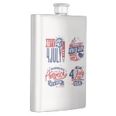 独立精神7月4日クラシック フラスク (右)