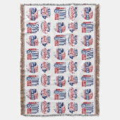 独立精神7月4日 スローブランケット (正面縦)