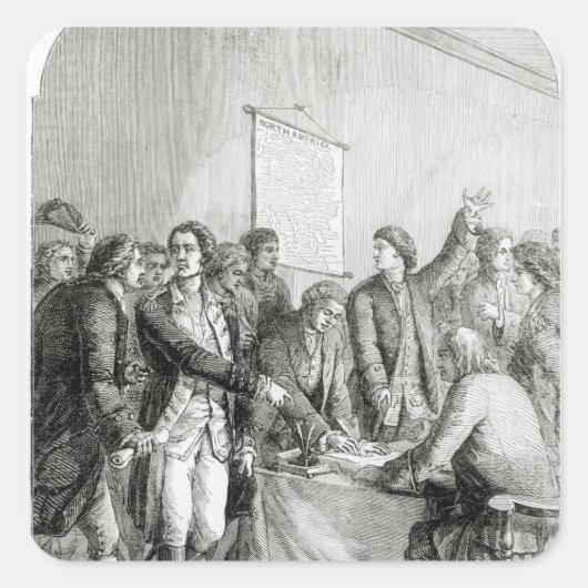 独立統一された州宣言 スクエアシール (正面)