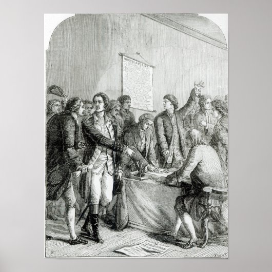 独立統一された州宣言 ポスター (正面)