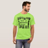 独立者の思考の罪がある Tシャツ (正面フル)