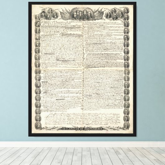 独立荷車を引く宣言の第一 キャンバスプリント (インサイチュ (ウッドフロア))