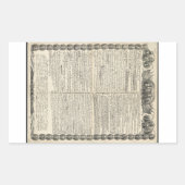 独立荷車を引く宣言の第一 長方形シール (正面)