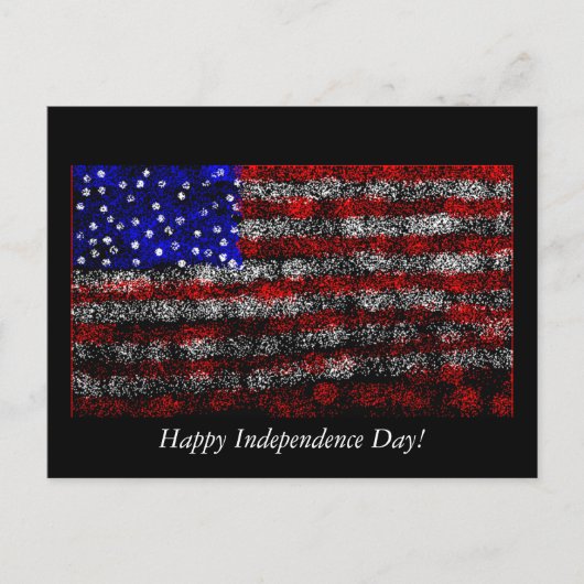独立記念日おめでとう！ ポストカード (正面)