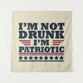 独立記念日おもしろ4日7月 タペストリー (正面)