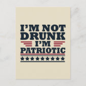 独立記念日おもしろ4日7月 ポストカード (正面)