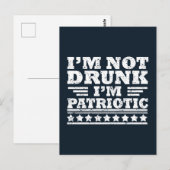 独立記念日おもしろ4日7月 ポストカード (正面/裏面)