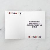 独立記念日お祝い赤白青花 カード (内部)