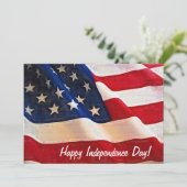 独立記念日お祝い7月4日 招待状 (スタンド正面)