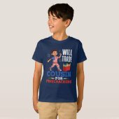 独立記念日に従兄弟を花火と交換 Tシャツ (正面フル)