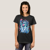 独立記念日のおしゃれな自由の女神の風船 Tシャツ (正面フル)