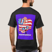独立記念日のお祝い - 愛国心と自由 Tシャツ (裏面)