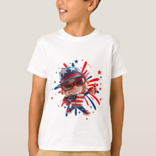 独立記念日のお祝い Tシャツ